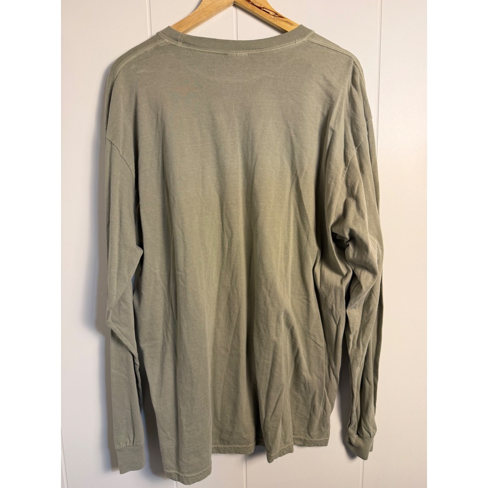 Halloween Comfort Colors Long Sleeve Tee‎ XL Sage Green Skeleton Mickey Graphic - Picture 5 of 7
